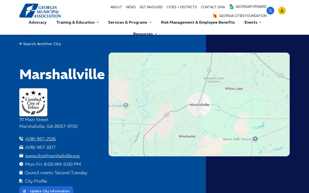 Official Georgia Municipal Association profile for Marshallville