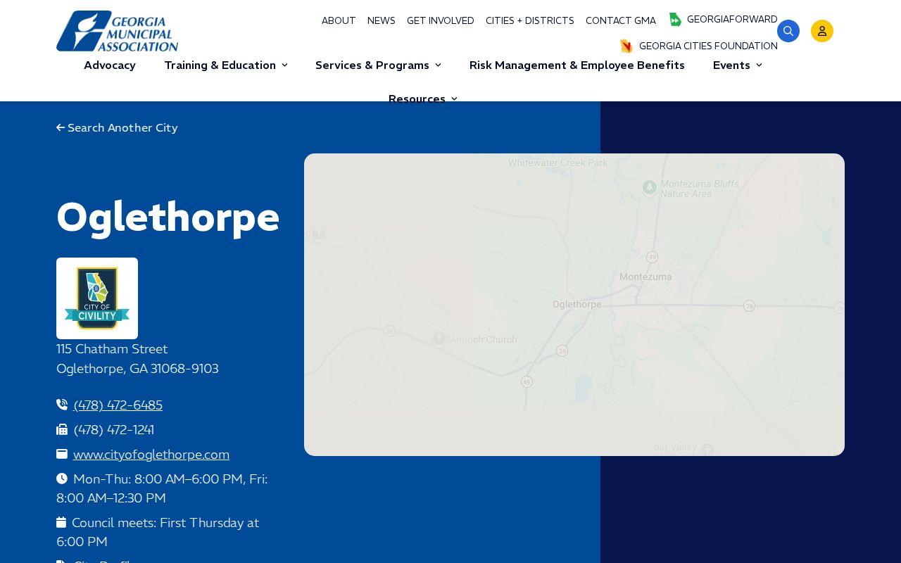 Official Georgia Municipal Association profile for Oglethorpe