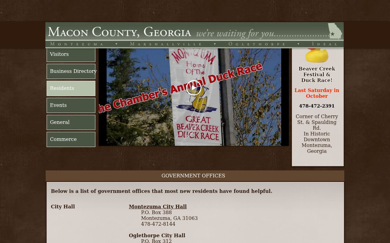 Macon County criminal history government office directory