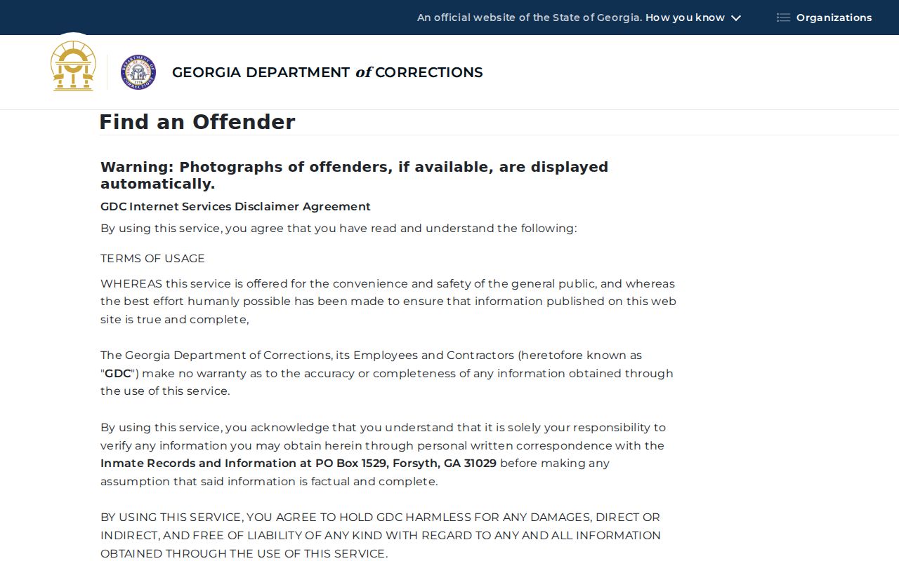 GDC search compared with Macon County sex offender registry records